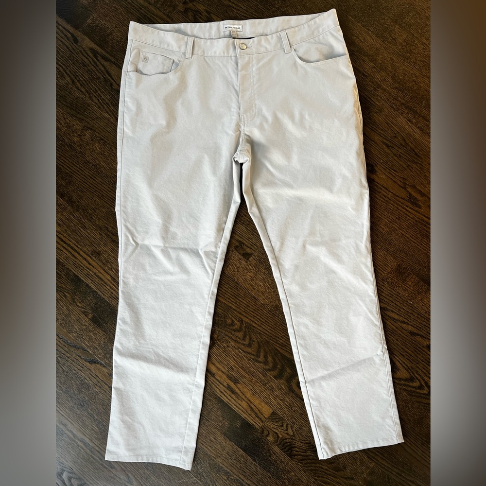 Peter Millar NWOT Performance 5 Pocket LIGHT GRAY Pant
